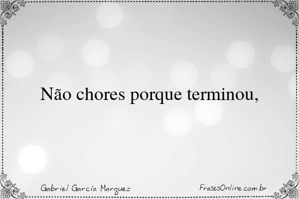 Frase de Gabriel García Marquez