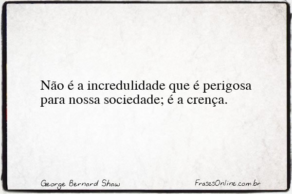 Frase de George Bernard Shaw