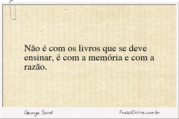 Frase de George Sand