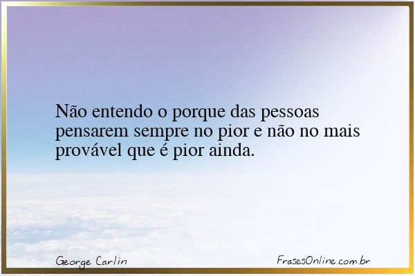 Frase de George Carlin