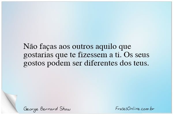 Frase de George Bernard Shaw