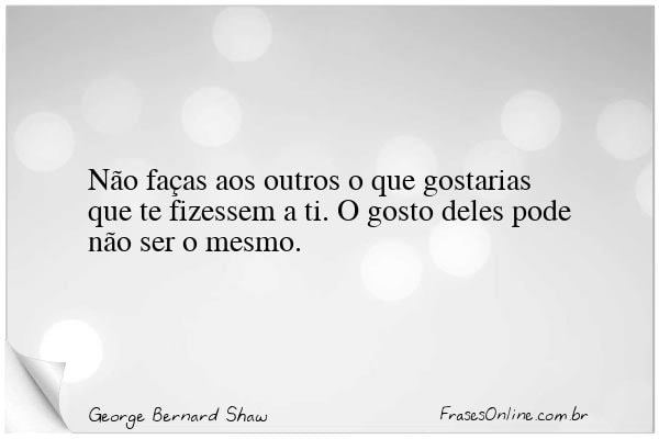 Frase de George Bernard Shaw