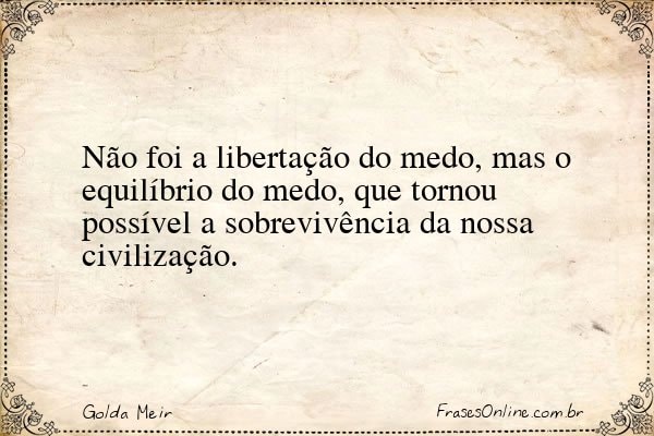 Frase de Golda Meir
