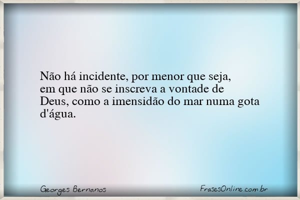 Frase de Georges Bernanos