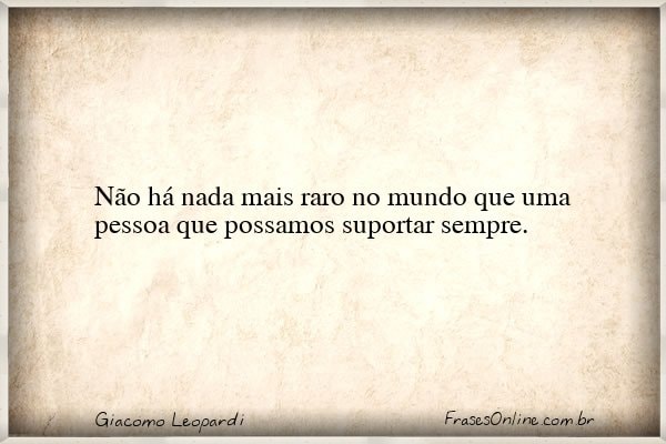 Frase de Giacomo Leopardi