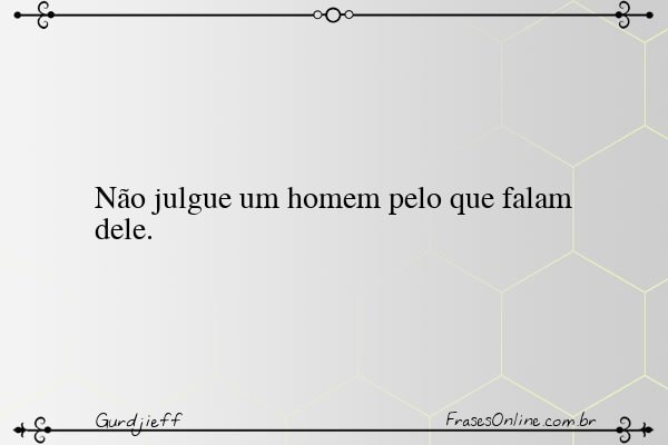 Frase de Gurdjieff