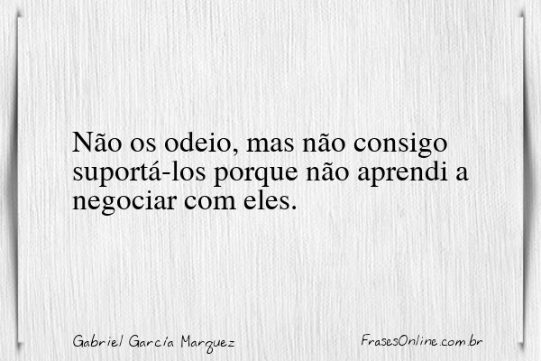 Frase de Gabriel García Marquez