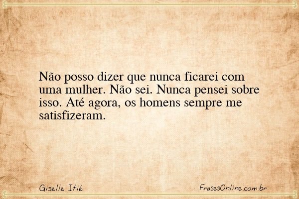Frase de Giselle Itié