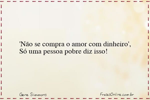 Frase de Gene Simmons