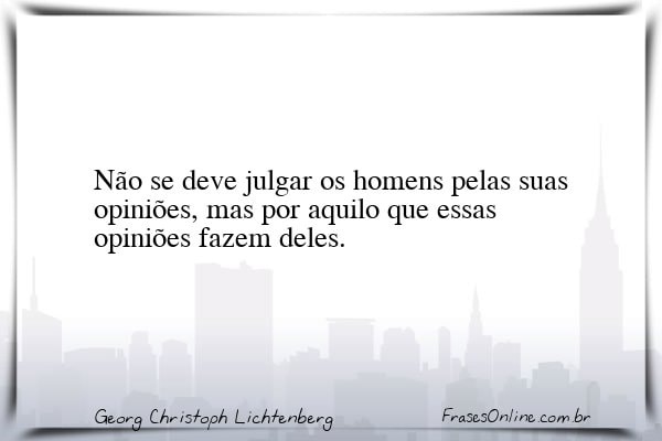 Frase de Georg Christoph Lichtenberg