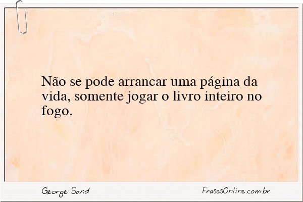 Frase de George Sand