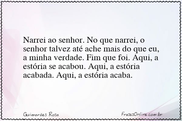Frase de Guimarães Rosa