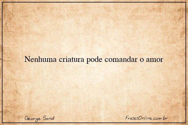 Frase de George Sand