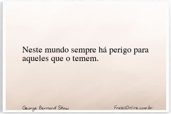 Frase de George Bernard Shaw