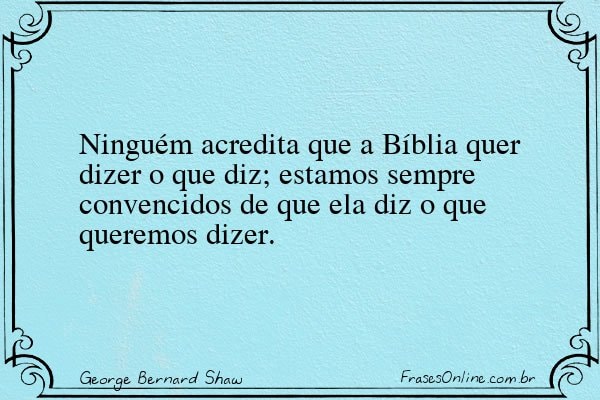Frase de George Bernard Shaw