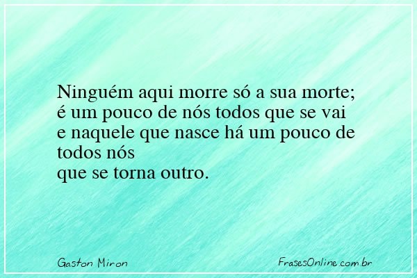 Frase de Gaston Miron
