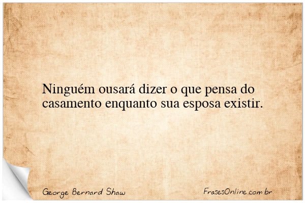 Frase de George Bernard Shaw