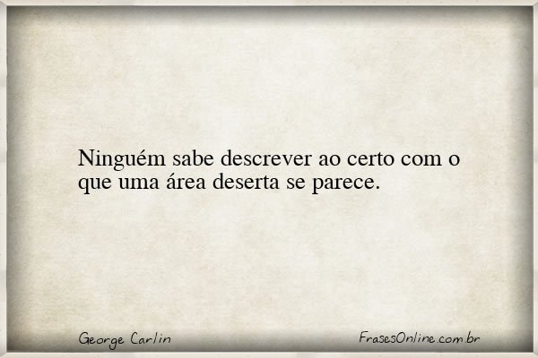 Frase de George Carlin
