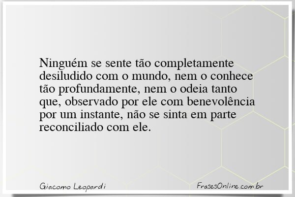 Frase de Giacomo Leopardi