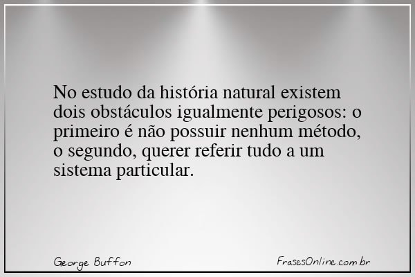 Frase de George Buffon