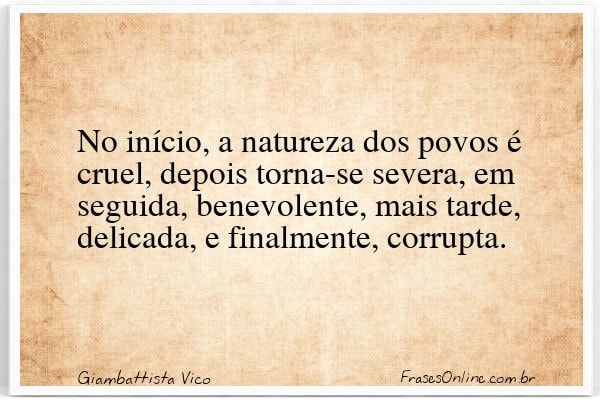 Frase de Giambattista Vico