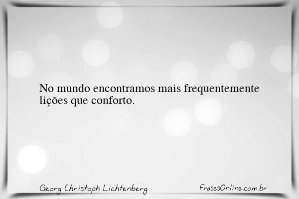 Frase de Georg Christoph Lichtenberg