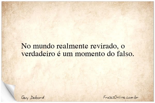 Frase de Guy Debord