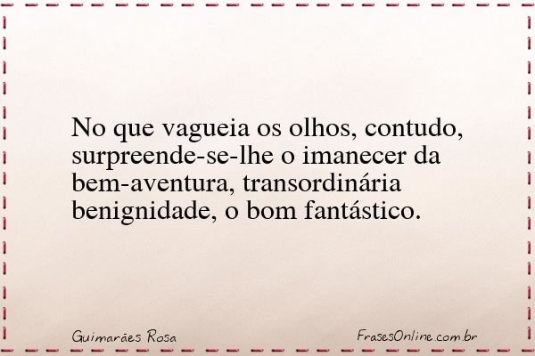 Frase de Guimarães Rosa