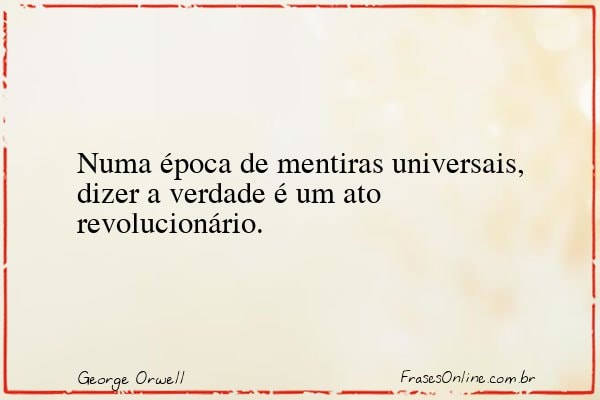 Frase de George Orwell