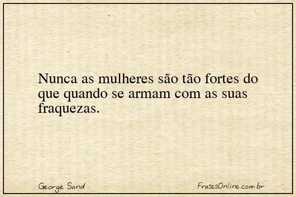 Frase de George Sand