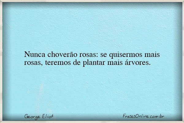 Frase de George Eliot