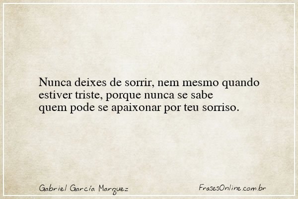 Frase de Gabriel García Marquez