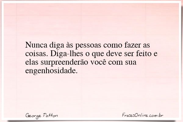 Frase de George Patton