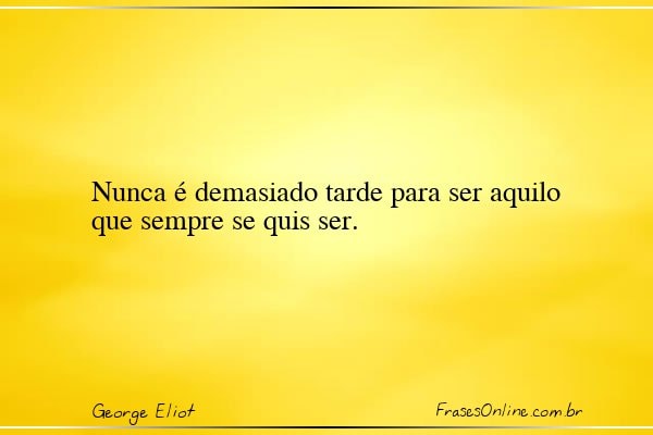 Frase de George Eliot