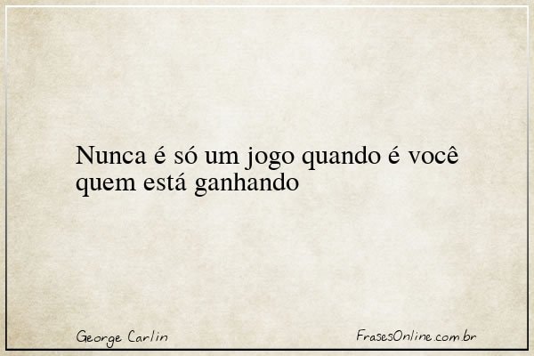Frase de George Carlin