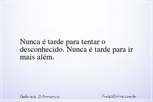 Frase de Gabriele D'Annunzio