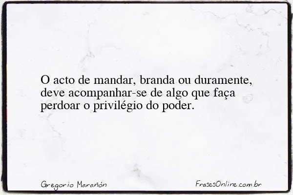 Frase de Gregorio Marañón