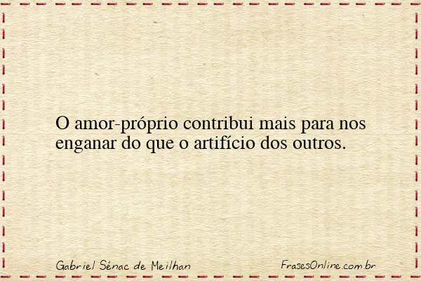 Frase de Gabriel Sénac de Meilhan