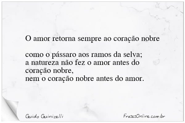 Frase de Guido Guinizelli