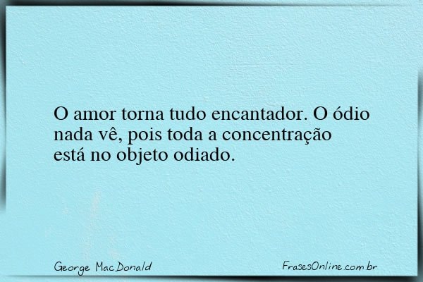 Frase de George MacDonald