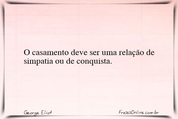Frase de George Eliot