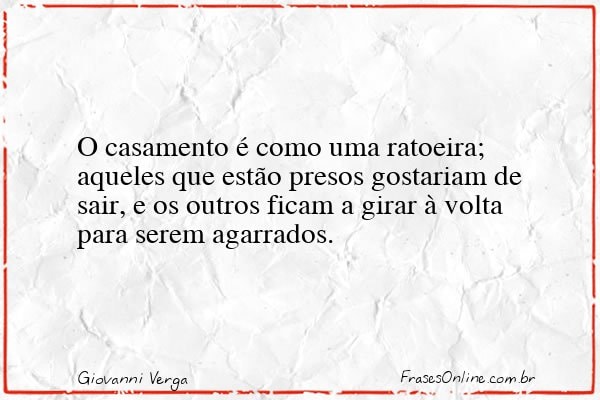 Frase de Giovanni Verga
