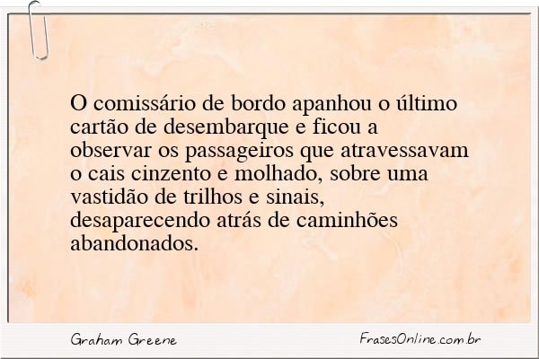 Frase de Graham Greene