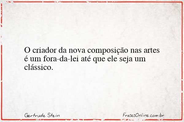 Frase de Gertrude Stein