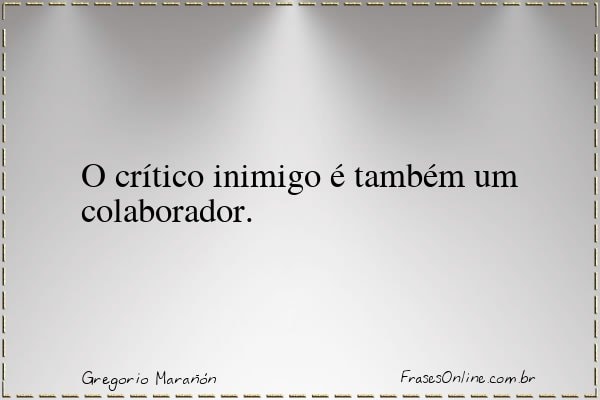 Frase de Gregorio Marañón