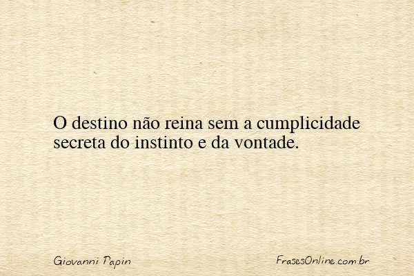 Frase de Giovanni Papin
