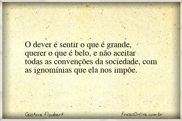 Frase de Gustave Flaubert