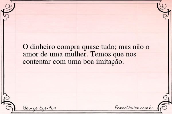 Frase de George Egerton