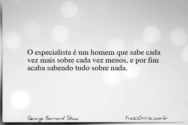 Frase de George Bernard Shaw