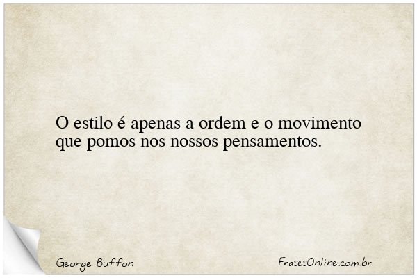 Frase de George Buffon
